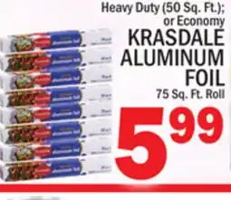 C Town KRASDALE ALUMINUM FOIL, 75 Sq. Ft. Roll offer