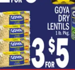 C Town GOYA DRY LENTILS offer