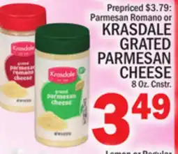 C Town KRASDALE GRATED PARMESAN CHEESE offer