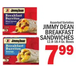 C Town JIMMY DEAN BREAKFAST SANDWICHES offer