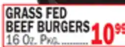 C Town GRASS FED BEEF BURGERS offer