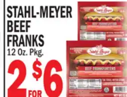 C Town STAHL-MEYER BEEF FRANKS offer