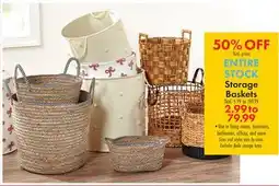 Boscov's Storage Baskets offer