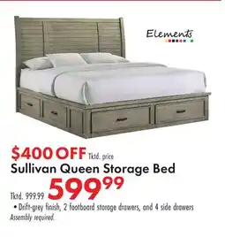 Boscov's Sullivan Queen Storage Bed offer