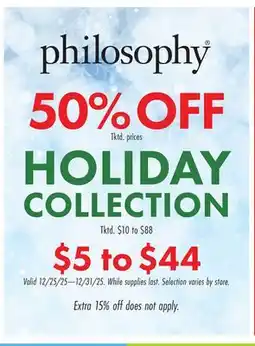 Boscov's HOLIDAY COLLECTION offer