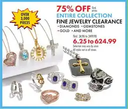 Boscov's FINE JEWELRY CLEARANCE offer