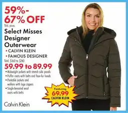 Boscov's Select Misses Designer Outerwear offer