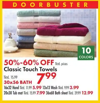 Boscov's Classic Touch Towels offer