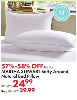 Boscov's MARTHA STEWART Softy Around Natural Bed Pillow offer