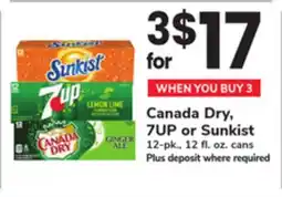 ACME Canada Dry, 7UP or Sunkist offer