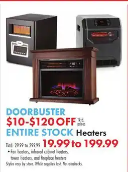 Boscov's ENTIRE STOCK Heaters offer