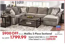 Boscov's Malibu 2-Piece Sectional offer