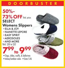 Boscov's SELECT Womens Slippers offer