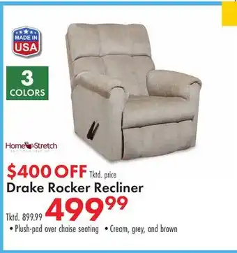 Boscov's Drake Rocker Recliner offer