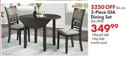Boscov's 3-Piece GIA Dining Set offer