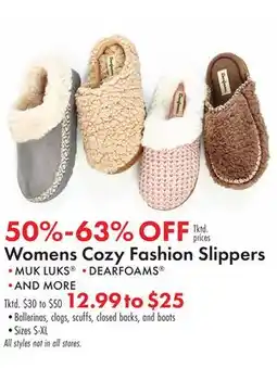 Boscov's Womens Cozy Fashion Slippers offer