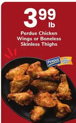 ACME Perdue Chicken Wings or Boneless Skinless Thighs offer
