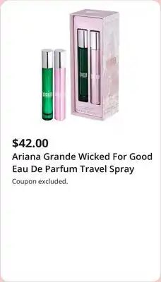 JC Penney Ariana Grande Wicked For Good Eau De Parfum Travel Spray offer