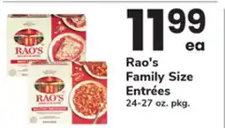 ACME Rao's Family Size Entrées offer