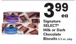 ACME Signature SELECT Milk or Dark Chocolate Biscuits offer