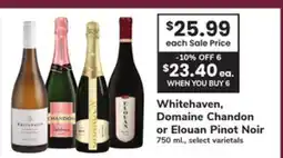 ACME Whitehaven, Domaine Chandon or Elouan Pinot Noir offer