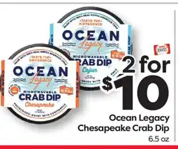 Weis Markets Ocean Legacy Chesapeake Crab Dip offer