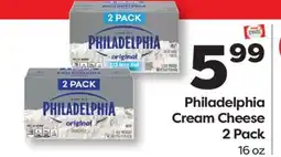 Weis Markets Philadelphia Cream Cheese 2 Pack offer