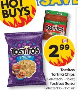 Weis Markets Tostitos Tortilla Chips Selected 9-13 oz Tostitos Salsa Selected 15-15.5 oz offer