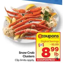 Weis Markets Snow Crab Clusters offer