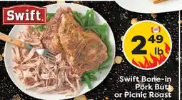 Weis Markets Swift Bone-in Pork Butt or Picnic Roast offer