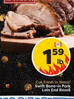 Weis Markets Swift Bone-in Pork Loin End Roast offer