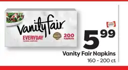 Weis Markets Vanity Fair Napkins offer