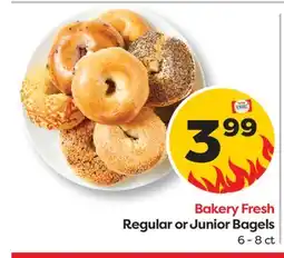 Weis Markets Regular or Junior Bagels offer