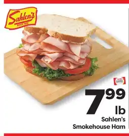 Weis Markets Sahlen's Smokehouse Ham offer