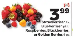 Weis Markets Strawberries 1 lb Blueberries 1 pint Raspberries, Blackberries, or Golden Berries 6 oz offer