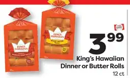 Weis Markets King's Hawaiian Dinner or Butter Rolls offer