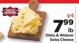 Weis Markets Dietz & Watson Swiss Cheese offer