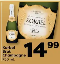 Weis Markets Korbel Brut Champagne offer