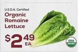 DeCicco & Sons Organic Romaine Lettuce offer