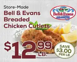 DeCicco & Sons Bell & Evans Breaded Chicken Cutlets offer