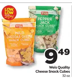 Weis Markets Weis Quality Cheese Snack Cubes offer