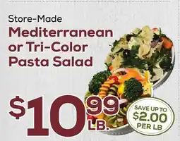 DeCicco & Sons Mediterranean or Tri-Color Pasta Salad offer