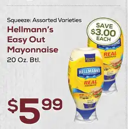 DeCicco & Sons Hellmann's Easy Out Mayonnaise offer