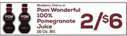 DeCicco & Sons Pom Wonderful 100% Pomegranate Juice offer
