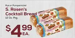 DeCicco & Sons S. Rosen's Cocktail Bread offer