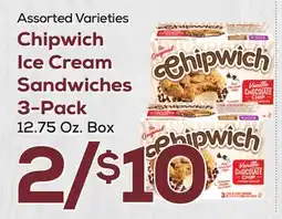 DeCicco & Sons Chipwich Ice Cream Sandwiches 3-Pack offer