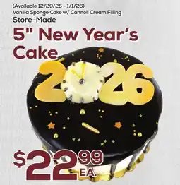 DeCicco & Sons 5 New Year's Cake offer