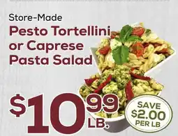 DeCicco & Sons Pesto Tortellini or Caprese Pasta Salad offer