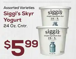DeCicco & Sons Siggi's Skyr Yogurt offer
