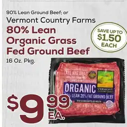 DeCicco & Sons 80% Lean Organic Grass Fed Ground Beef offer